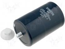 Capacitor electrolytic 2200uF Ø63.5x95mm ±20% M12 screw