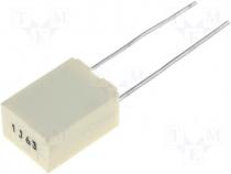 Capacitor polyester 1uF 63V Pitch 5mm 10% 6x11x7.2mm