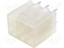 Connector Mini-Fit Series Mini-Fit Jr socket male PIN 6 THT
