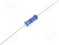 Resistor power metal THT 220Ω 3W ±5% Ø5.5x16mm 350ppm/°C