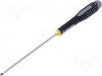 Screwdriver, flat blade 0,6X3,5mm length 247mm