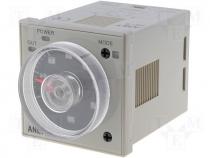 Timer 1,2s÷300h DPDT 250VAC/5A 24÷240VAC 24÷240VDC PIN 8