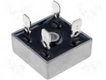 Bridge rectifier 800V 35A MB 25 6.4x0.8mm connectors