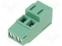 Terminal block angled 90 2.5mm2 5.08mm THT  cage clamp 24A