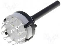 Switch rotary 12 position 0.15A/250VDC Poles number 1 30°