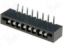 Connector FFC / FPC angled 90° THT NON ZIF PIN 8 2.54mm 500V