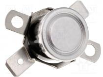 Sensor  thermostat, Output conf  NC, Topen 100C, Tclos 80C, 10A