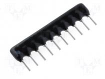 Resistor network X 10kΩ No.of resistors 9 THT 0.125W ±2%