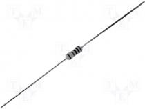 Resistor metal film THT 390 0.4W 1% Ø1.9x3.7mm 50ppm/