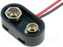 6F22 connector Batt.no 1 Leads cables 150mm