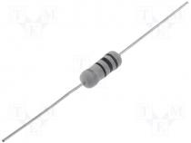 Resistor wire-wound THT 2.2 2W 5% Ø5x12mm 400ppm/C