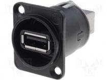 Adapter adapter USB A socket, USB B socket reversible insert