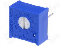 Potentiometer mounting, single turn, horizontal 10k 500mW