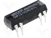 Reed relay SPDT, 1,2A 12VDC, PCB mounting