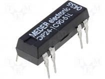 Reed relay SPDT, 1,2A, 24VDC, PCB mounting