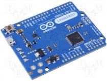 Development kit Arduino uC ATMEGA32U4 ICSP, USB B micro, power