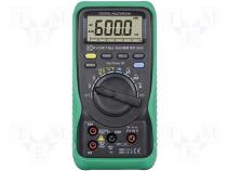 Digital multimeter LCD (6000) 2,5x/s V AC 0,1m÷6/60/600V