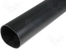 Heat shrink sleeve, glued, 3.5 1, 68mm, L 1000mm, black