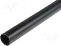 Heat shrink sleeve, glued, 6 1, 19mm, L 1000mm, black