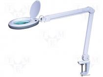 Desktop lamp with magnifier, Mag 5dpt(x2.25), Illumination LED