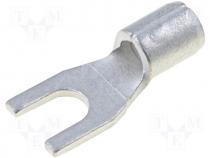 Fork terminal, M3, 1.5....2.5mm2, crimped, for cable, non-insulated