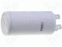 Capacitor motors, run, 1.5uF, 450V, Ø30x60mm, -25÷70C, 10%