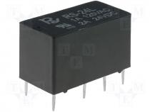 Relay electromagnetic, DPDT, Ucoil 5VDC, 1A/125VAC, 1.25A/30VDC