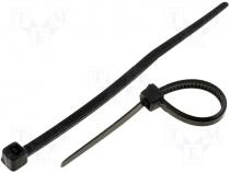 Cable tie, black 63,7x2,4mm