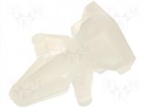 PCB distance, Spacer leng 5mm, Colour natural, UL94V-2, -40....85C