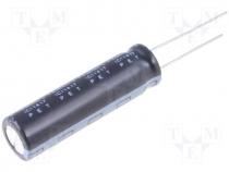 Capacitor electrolytic, THT, 82uF, 200V, Ø10x35mm, 20%, 2000h