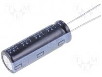 Capacitor electrolytic, THT, 150uF, 200V, Ø12.5x35mm, 20%, 2000h