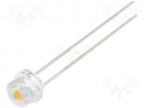 LED, 4.8mm, white warm, 18(typ)lm, 120, 3000(typ)K, CRI 90