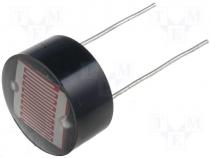 Photoresistor, 200mW, 8.3k, 255k, Mounting THT, 200VDC