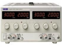 Pwr sup.unit laboratory, Channels 2, 0÷30VDC, 0÷30VDC, 0÷2A, 0