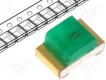 LED, SMD, 0805, green, 3-12mcd, 120, 2x1.25mm