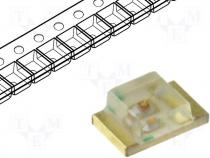 LED, SMD, 0805, red, 70-200mcd, 120, 2x1.25mm