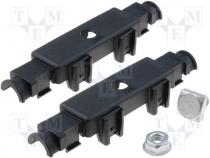 Fuse holder, MEGAVAL series, 68,6mm, Imax 500A, Umax 32V, UL94V-2