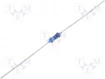 Resistor power metal, THT, 75, 1W, 5%, Ø2.5x6.5mm, 350ppm/C