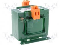 Transformer mains, 100VA, 230VAC, 24V, Leads terminal block, IP00