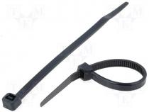 Cable tie, black 120x4,8mm