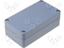 Enclosure multipurpose, X 65mm, Y 115mm, Z 40mm, ABS, dark grey