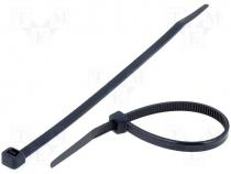 Cable tie, black 160x4,8mm