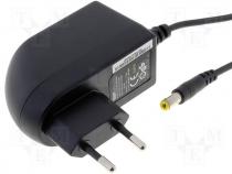 Pwr sup.unit switched-mode, 7,5V, Out 5,5/2,1, 2.4A, 18W, Plug EU