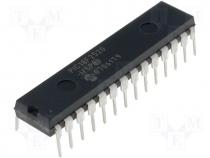 Integ circuit 32 KB Flash, 3804 RAM, 25 I/O SDIP28