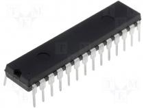 Integr. circuit 32 KB Enh Flash 1536 RAM 25 I/O SDIP28