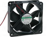 Fan DC, axial, 24VDC, 120x120x38mm, 234.4m3/h, 48dBA, Vapo, 28AWG