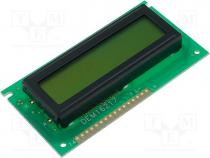 Display LCD, alphanumeric, STN Positive, 16x2, LED, PIN 16