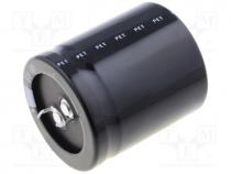 Capacitor electrolytic, THT, 100uF, 400V, Ø25x25mm, 20%, 3000h