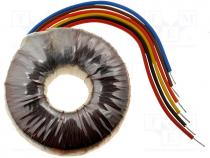 Transformer toroidal, 50VA, 230VAC, 12V, 12V, 2.083A, 2.083A