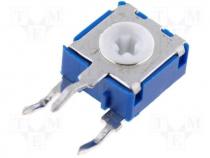 Potentiometer mounting, single turn, vertical, 100, 100mW, 20%